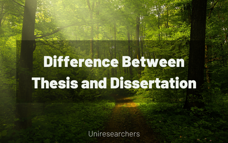 Difference Between Thesis and Dissertation