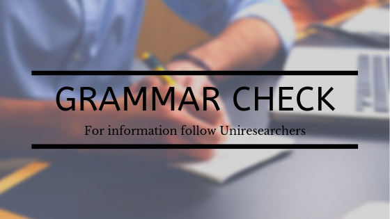 Grammar Check for your essay writing