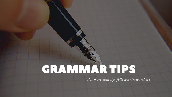 Dissertation Grammar Tips