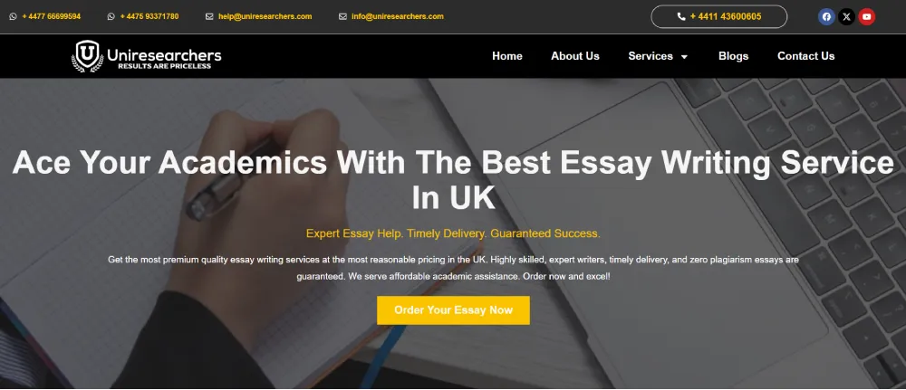 Best Essay Writing Services UK - Uniresearchers