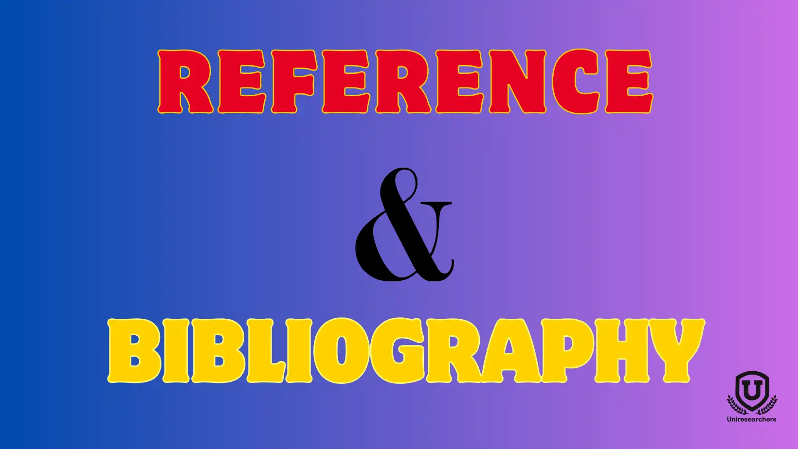 Reference Vs Bibliography
